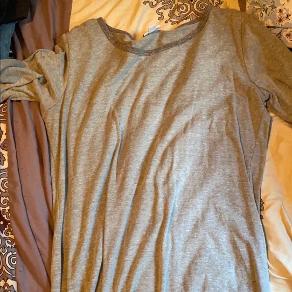 A gray dress